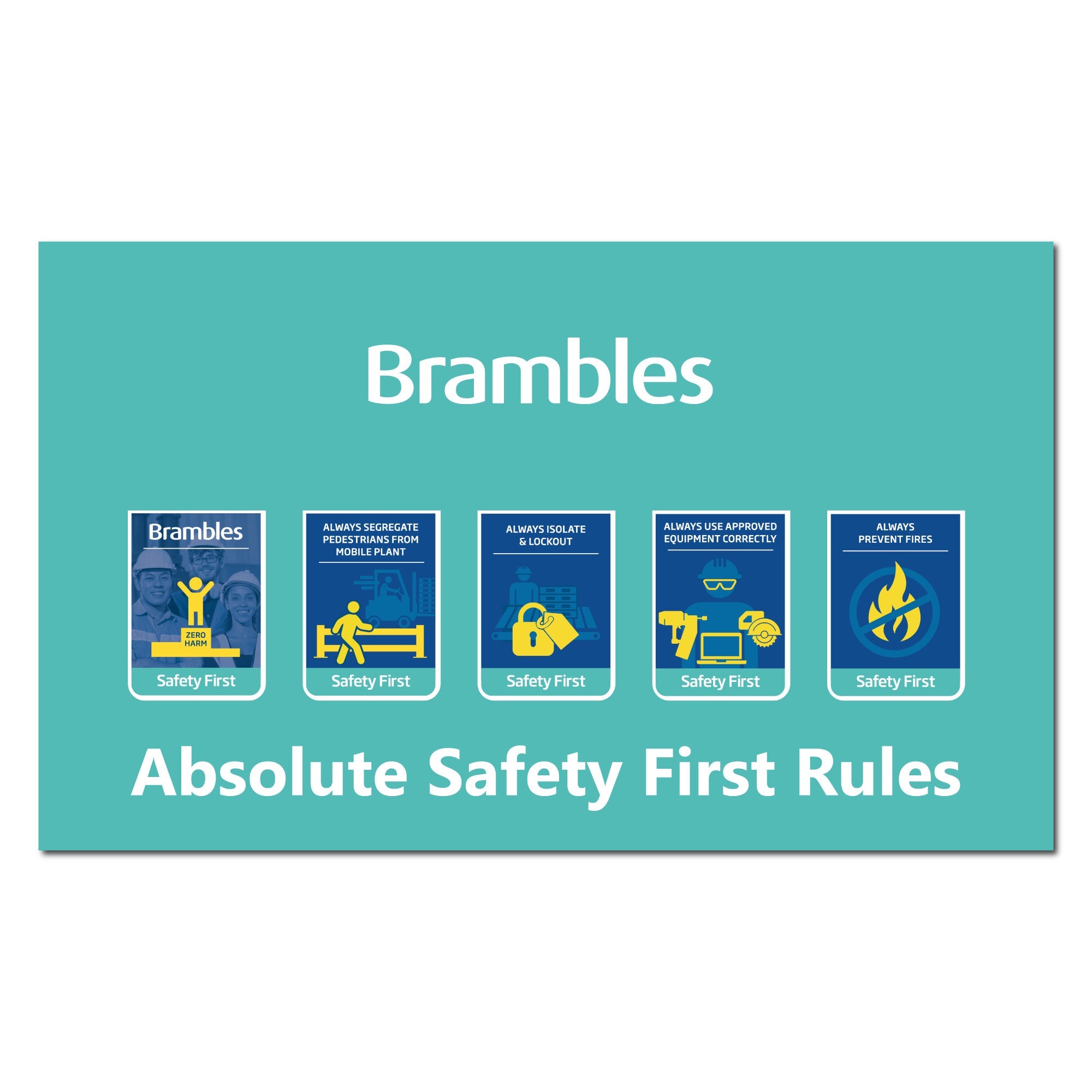 Brambles Chep Safety First Rules Outdoor Banner