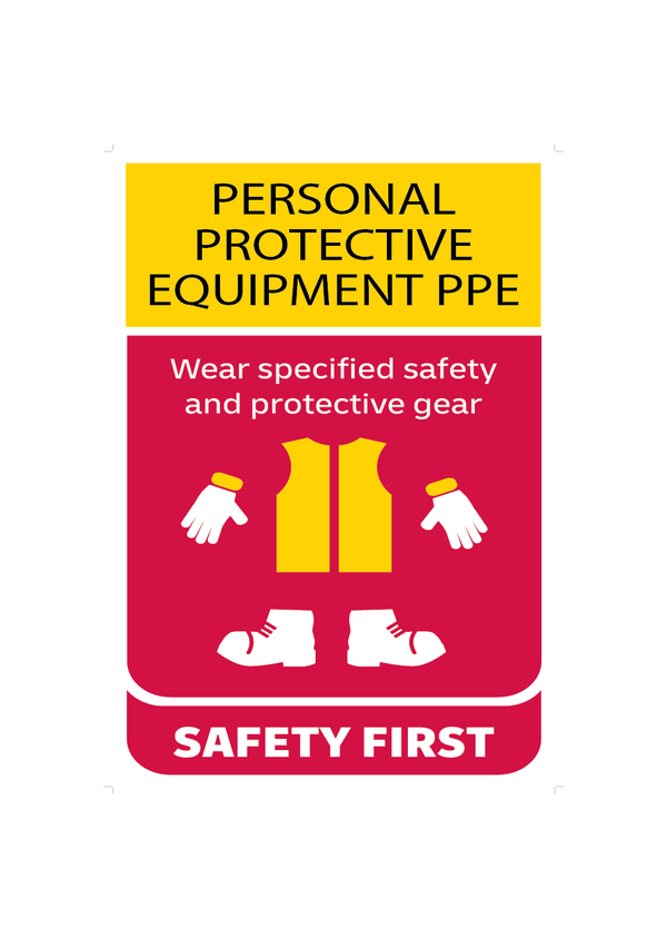 DHL Safety First Sign - Personal Protective Equipment