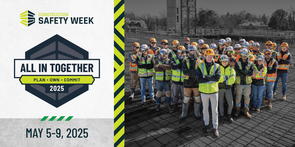 Construction Safety Week 2025 6' x 3' Jobsite Banner