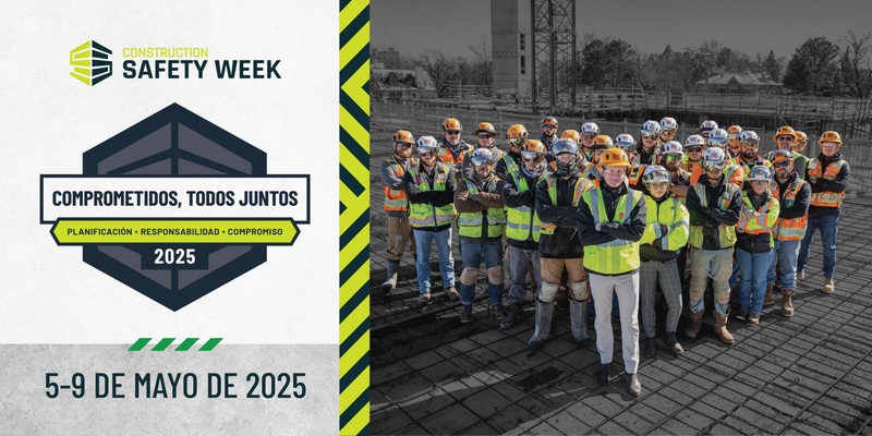 Construction Safety Week 2025 6' x 3' Jobsite Banner