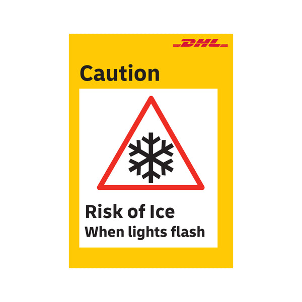 DHL Ice Warning Flashing LED Safety Sign - Ice Gladiator