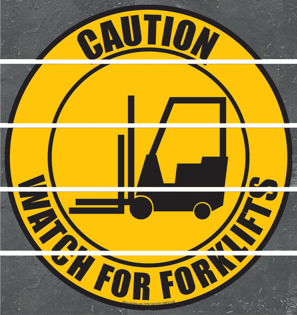 Watch Out for Forklift Floor Sign