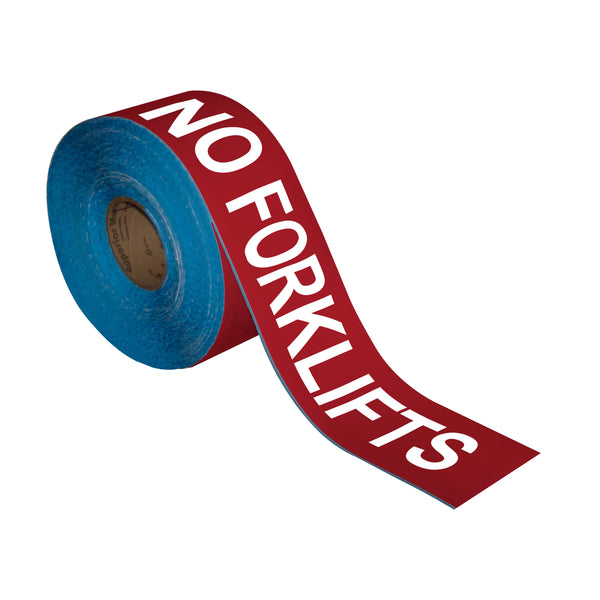 Superior Mark® Floor Tape, 4'' x 100', NO FORKLIFTS