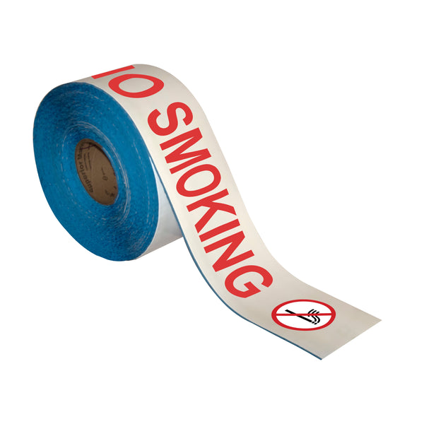 Superior Mark® Floor Tape, 4'' x 100', NO SMOKING