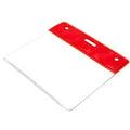 Clear Large Plastic 'Book & Badge' Visitor Pass Wallet (per Pack of 10)