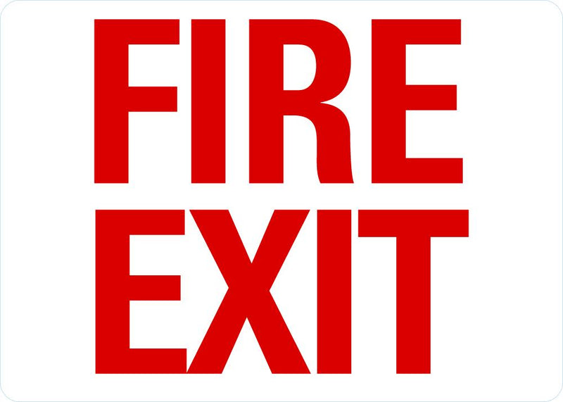 Fire Exit Sign