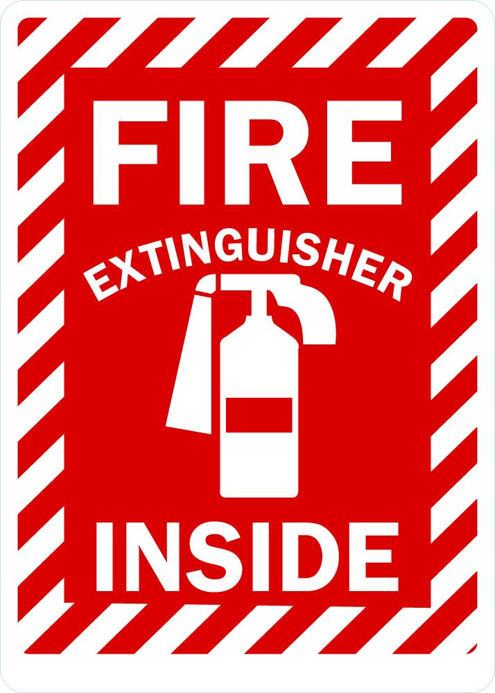 Fire Extinguisher Inside Sign