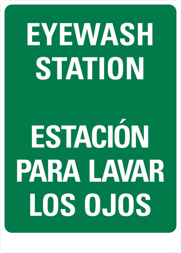 EyeWash Station (English/Spanish) Sign