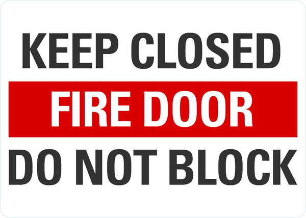 Fire Door Keep Close Sign