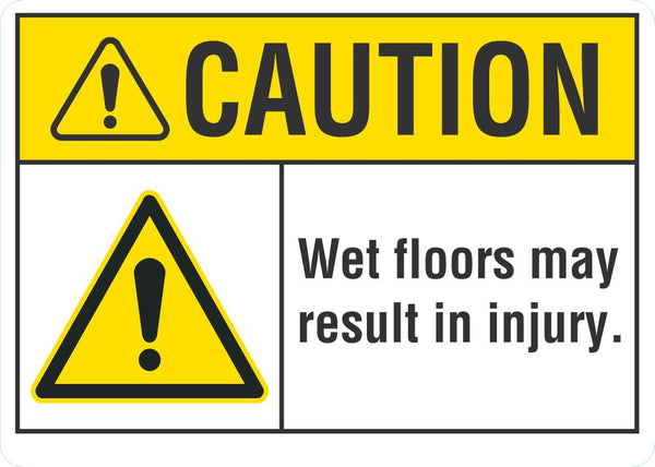 CAUTION Wet Floor Sign