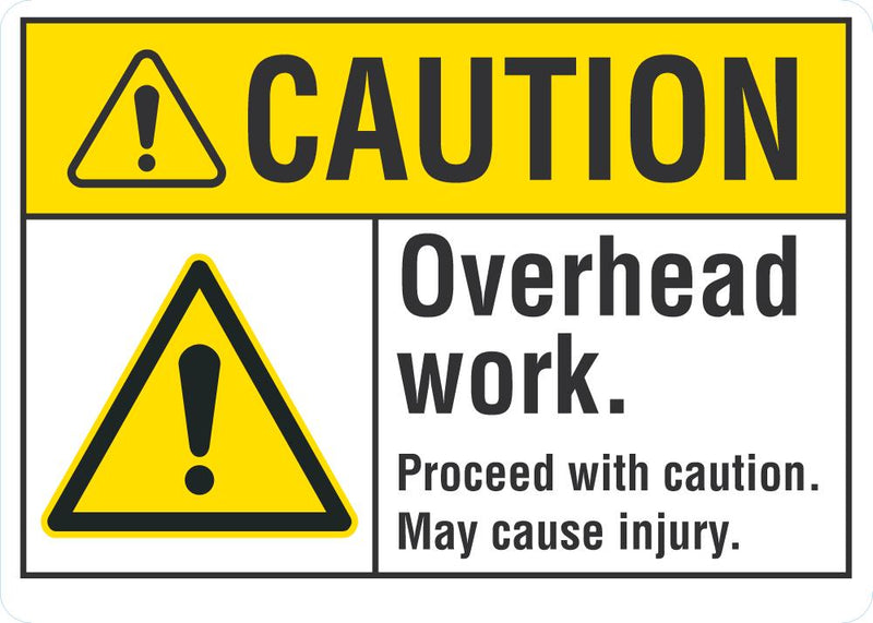 CAUTION Overhead Work Sign