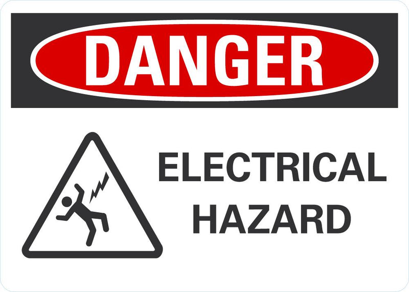 DANGER Electrical Hazard Sign