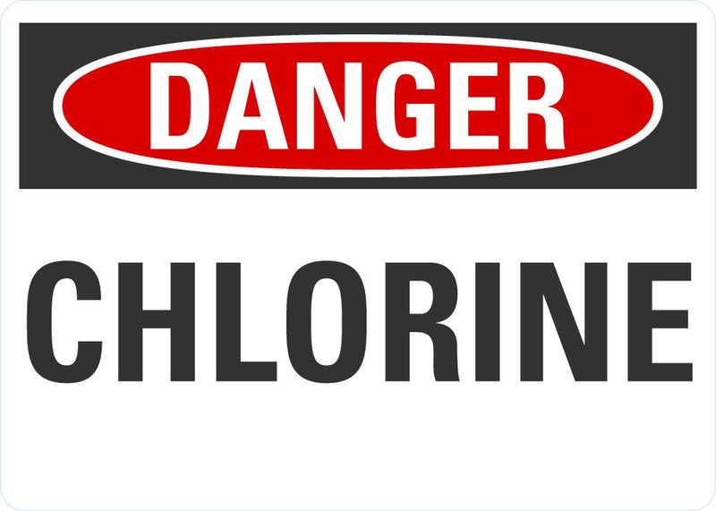 DANGER CHLORINE Sign