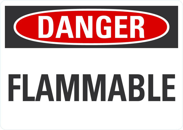 DANGER FLAMMABLE Sign