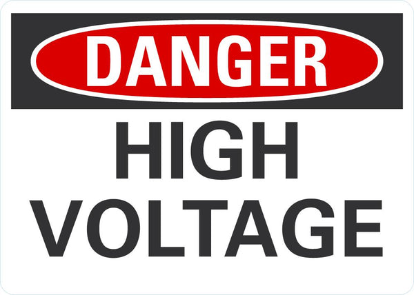 DANGER High Voltage Sign