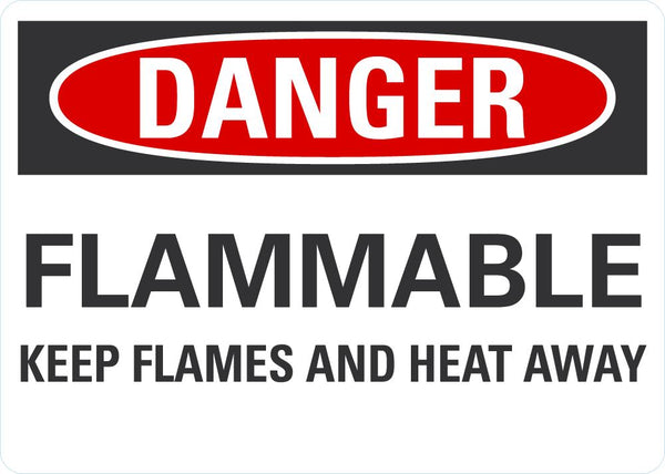 DANGER Flammable Sign