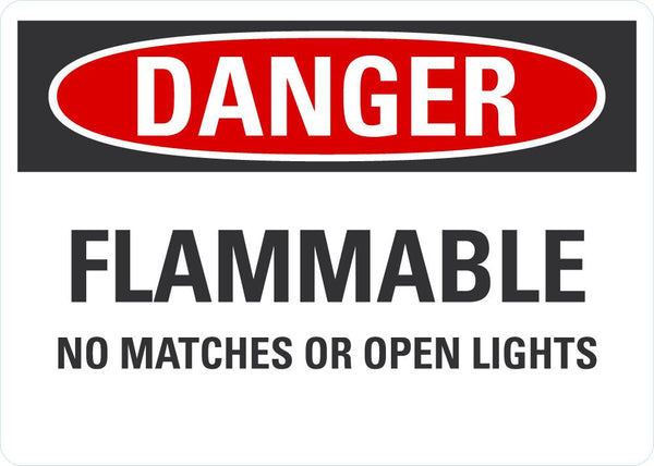 DANGER Flammable Sign