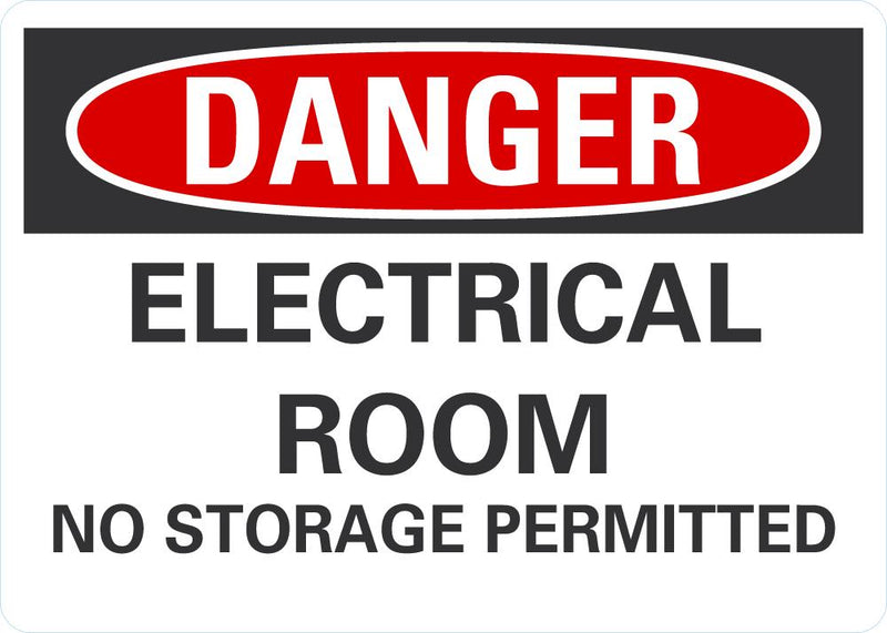 DANGER Electrical Room Sign LCU4-0550-NA_10X7