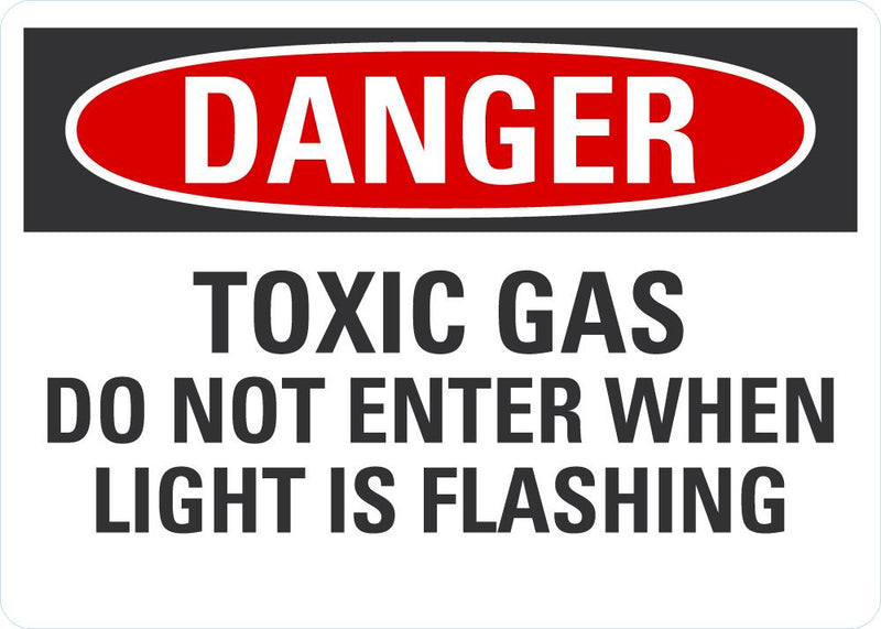 DANGER Toxic Gas Sign