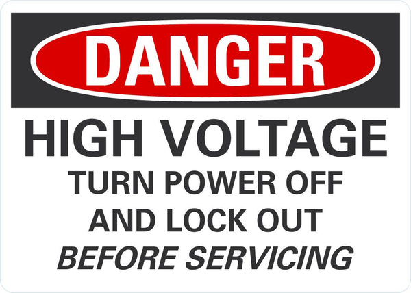 DANGER High Voltage Sign