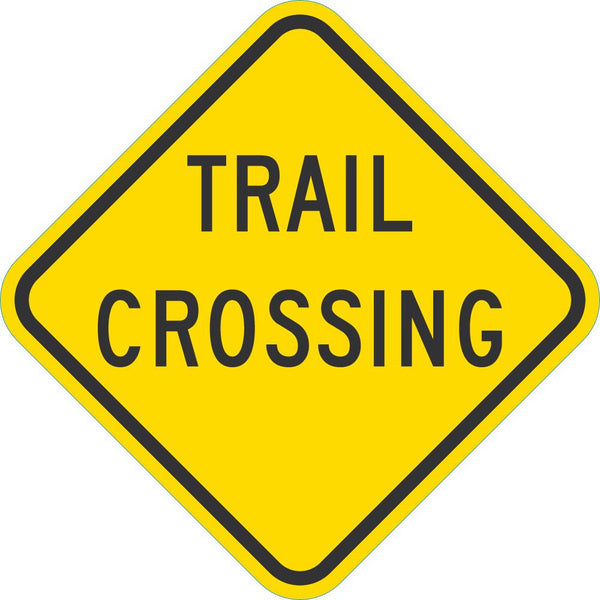 Trail Crossing Traffic Sign