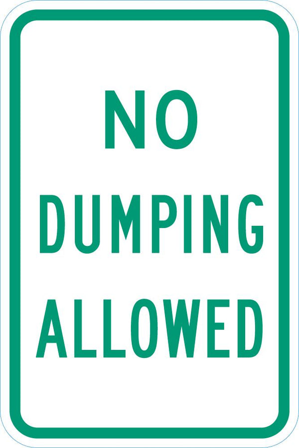 No Dumping Sign