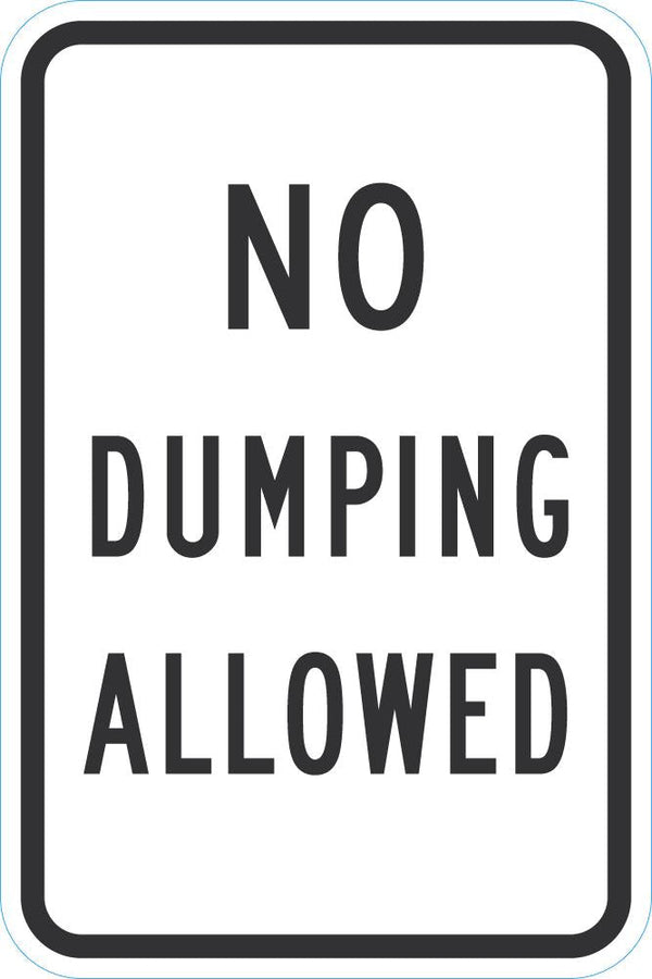 No Dumping Sign