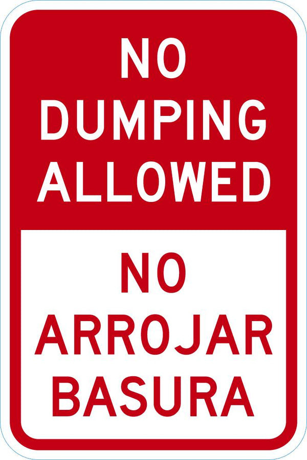 No Dumping Sign