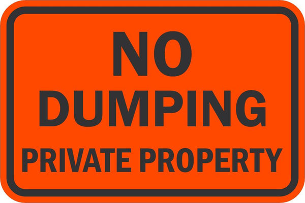 No Dumping Sign