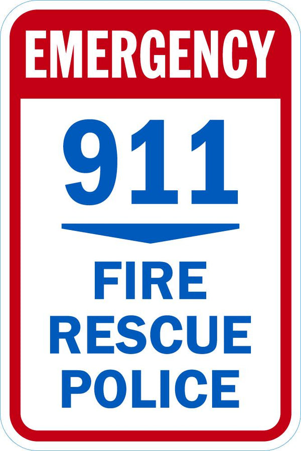 Emergency Vehicle Parking Sign