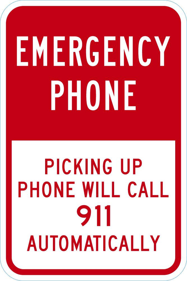 Emergency Phone Sign