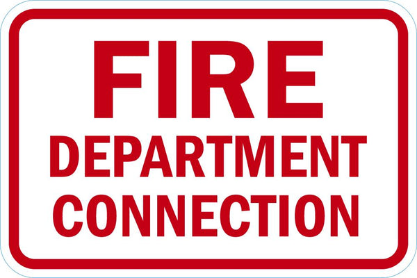 Fire Department Connection Sign