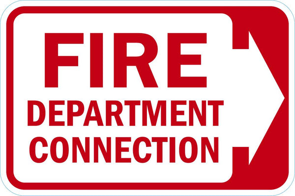 Fire Department Connection Sign