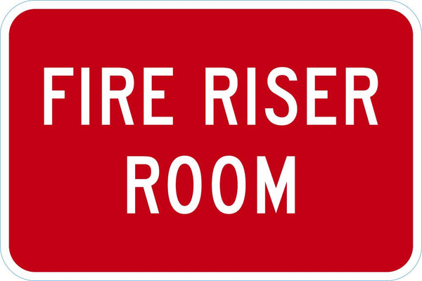 Fire Riser Room Sign