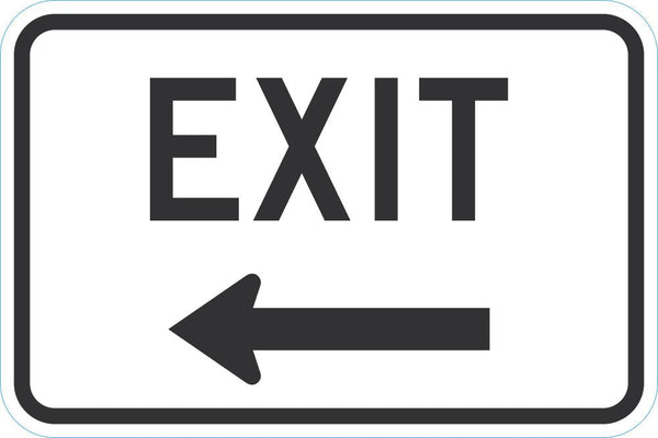 Exit Sign For Parking Lots