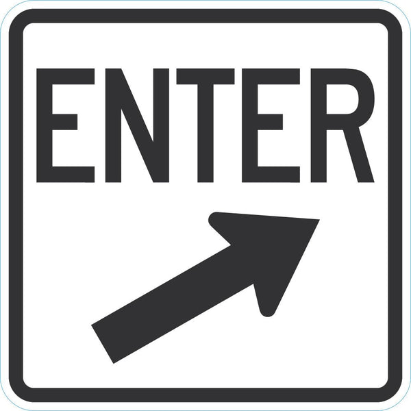 Enter Sign For Parking Lots