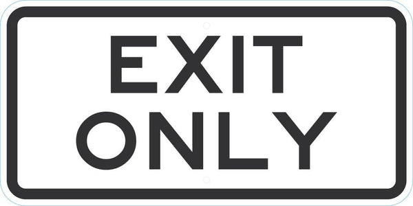 Exit Sign For Parking Lots