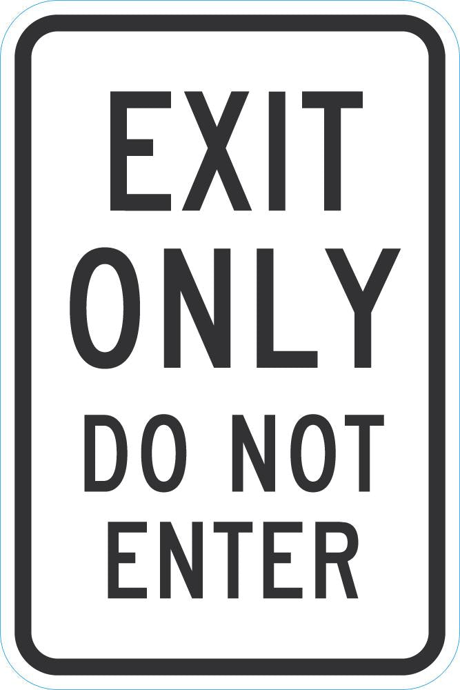 Exit Sign For Parking Lots