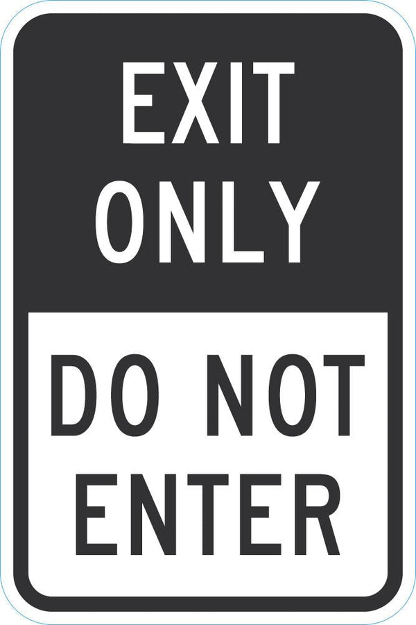 Exit Sign For Parking Lots