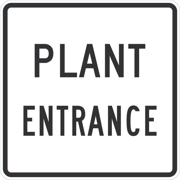 Plant Entrance Sign For Parking Lots