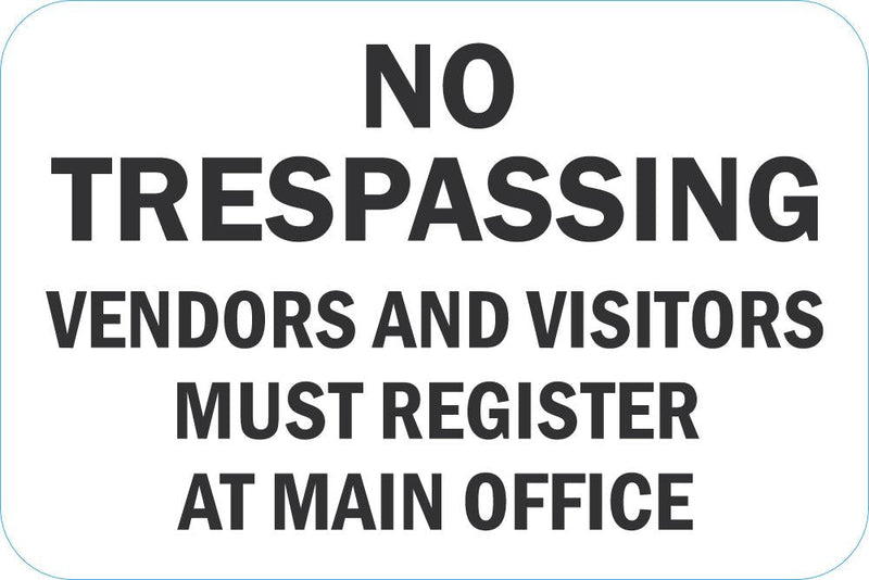 No Trespassing Sign T1-3138-EG_18x12