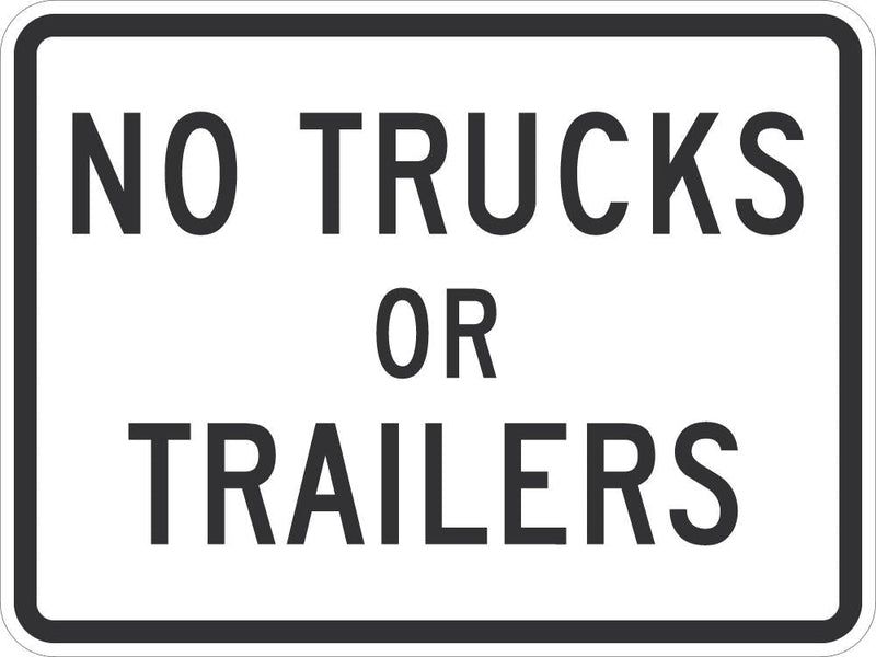 No Trucks Traffic Sign